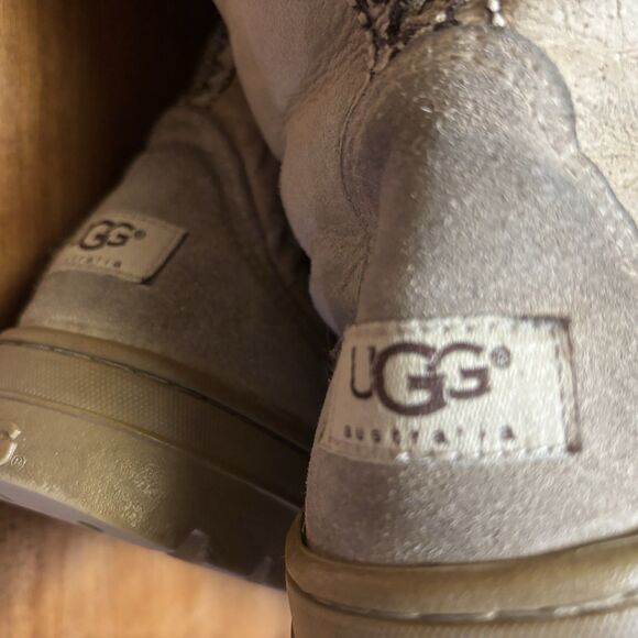 Vintage Ugg Tasman Braid Shearling Boots Women's 9 Ultra Tall New Zealand - Picture 12 of 16